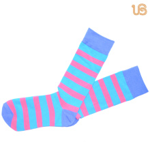 Men′s Stripe Pattern Happy Sock